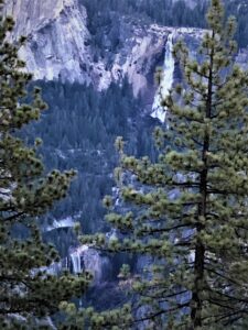 View of Nevada (top) & Vernal Falls from Glacier Pointand